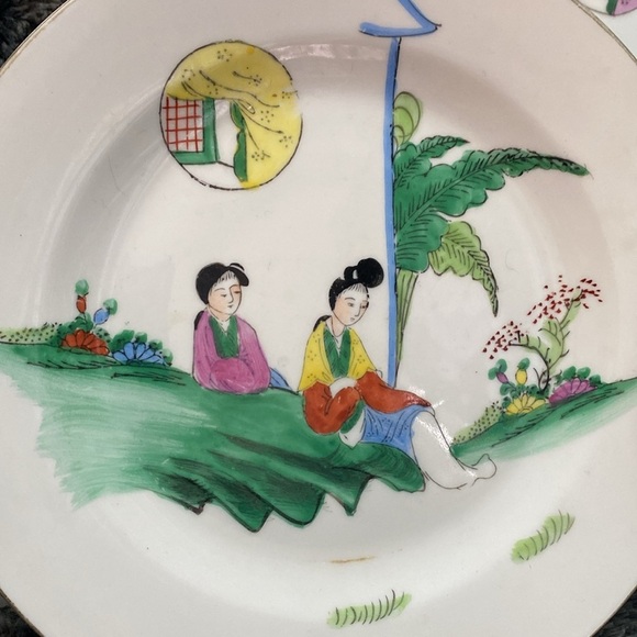 3 Antique Chinese Hand painted porcelain plates - Picture 13 of 16